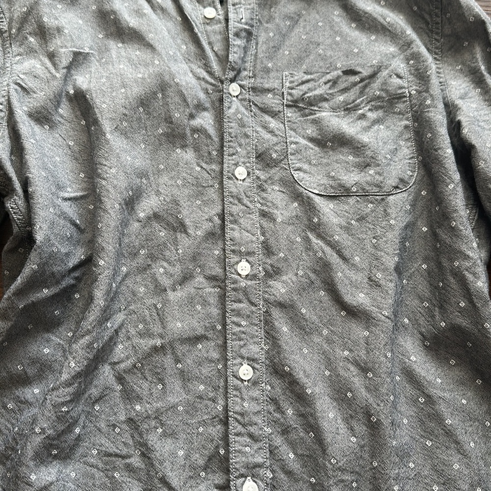 American Eagle Men's Patterned Button Down, Size … - image 2